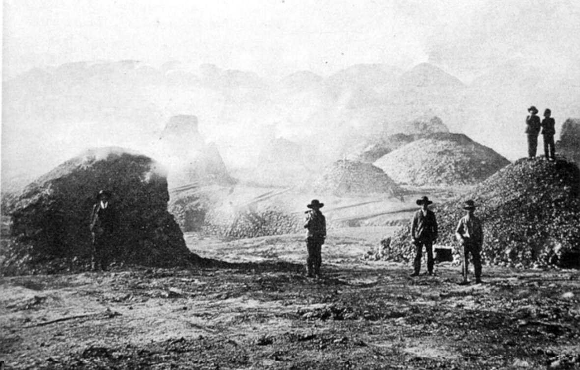 Teleras - système de calcination à air libre de Rio Tinto en Espagne.jpg